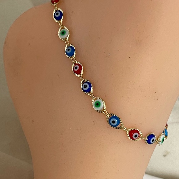 Jewelry - 18k Gold Filled Evil Eye Anklet
